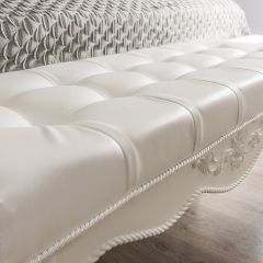 Банкетка Мишель (белый матовый) в Чайковском - chaykovskiy.mebel24.online | фото 3