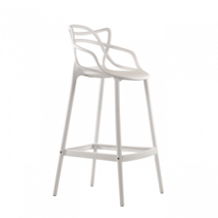 Барный стул Barneo N-235 Masters, белый, design Phillip Stark в Чайковском - chaykovskiy.mebel24.online | фото