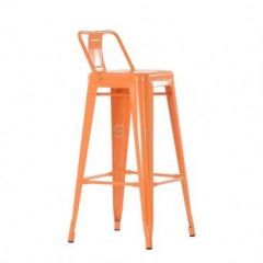 Барный стул Barneo N-242 Tolix Style 2003 Оранжевый в Чайковском - chaykovskiy.mebel24.online | фото