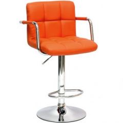 Барный стул Barneo N-69 Kruger Arm Оранжевый в Чайковском - chaykovskiy.mebel24.online | фото
