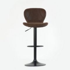 Барный стул Barneo N-86 Time / Black / VPU Brown Vintage коричневый винтаж PK970-18 в Чайковском - chaykovskiy.mebel24.online | фото 3