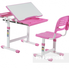 Комплект парта + стул трансформеры Cantare Pink в Чайковском - chaykovskiy.mebel24.online | фото