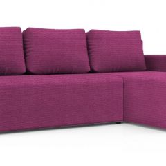 Диван угловой Алиса 3 Shaggy FUCHSIA - TEOS BLACK в Чайковском - chaykovskiy.mebel24.online | фото