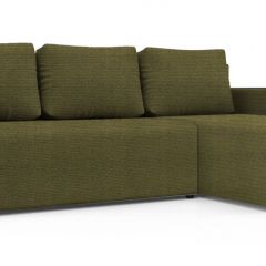 Диван угловой Алиса 3 Shaggy GREEN - TEOS BLACK в Чайковском - chaykovskiy.mebel24.online | фото