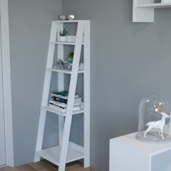 Этажерка лофт (белый) в Чайковском - chaykovskiy.mebel24.online | фото 2
