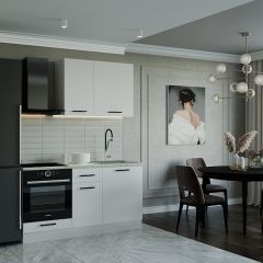 Кухонный гарнитур Жемчуг 1600 (Стол. 26мм) в Чайковском - chaykovskiy.mebel24.online | фото