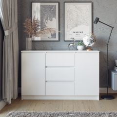 МОРИ Гостиная модульная (белый) в Чайковском - chaykovskiy.mebel24.online | фото 9