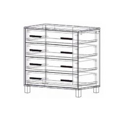Комод 4 ящика "Лофт 8" в Чайковском - chaykovskiy.mebel24.online | фото 2