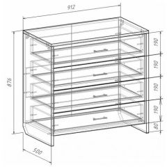 Комод с плитой 22 мм ЛИБЕРТИ в Чайковском - chaykovskiy.mebel24.online | фото 3