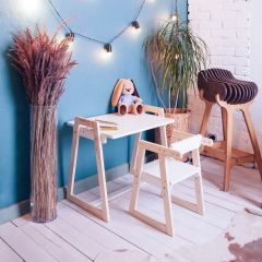 Комплект детской мебели стол и  два стула Я САМ "Лофт-Дуо" (Белый) в Чайковском - chaykovskiy.mebel24.online | фото 10