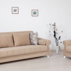 Комплект Роуз ТД 412 диван-кровать + кресло + комплект подушек в Чайковском - chaykovskiy.mebel24.online | фото
