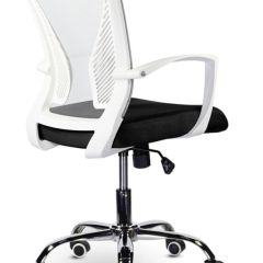 Кресло BRABIX "Wings MG-306" (пластик белый, хром, сетка, серое/черное) 532010 в Чайковском - chaykovskiy.mebel24.online | фото 4