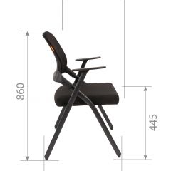 Кресло для посетителей CHAIRMAN NEXX (ткань стандарт черный/сетка DW-61) в Чайковском - chaykovskiy.mebel24.online | фото 7