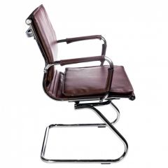Кресло для посетителя Бюрократ CH-993-Low-V/Brown коричневый в Чайковском - chaykovskiy.mebel24.online | фото 2