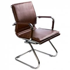 Кресло для посетителя Бюрократ CH-993-Low-V/Brown коричневый в Чайковском - chaykovskiy.mebel24.online | фото 1