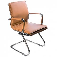 Кресло для посетителя Бюрократ CH-993-Low-V/Camel светло-коричневый в Чайковском - chaykovskiy.mebel24.online | фото