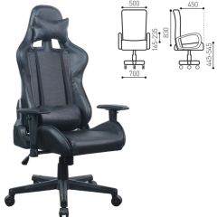 Кресло компьютерное BRABIX "GT Carbon GM-115" (две подушки, экокожа, черное) 531932 в Чайковском - chaykovskiy.mebel24.online | фото 5