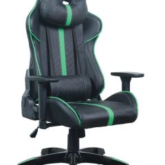 Кресло компьютерное BRABIX "GT Carbon GM-120" (черное/зеленое) 531929 в Чайковском - chaykovskiy.mebel24.online | фото