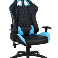 Кресло компьютерное BRABIX "GT Master GM-110" (черное/голубое) 531928 в Чайковском - chaykovskiy.mebel24.online | фото