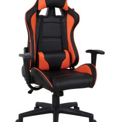 Кресло компьютерное BRABIX "GT Racer GM-100" (черное/оранжевое) 531925 в Чайковском - chaykovskiy.mebel24.online | фото