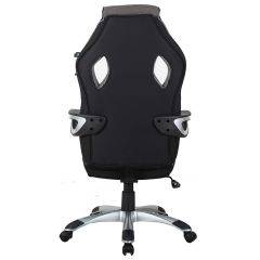Кресло компьютерное BRABIX Techno GM-002 (ткань) черное/серое, вставки белые (531815) в Чайковском - chaykovskiy.mebel24.online | фото 6