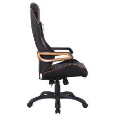 Кресло компьютерное BRABIX Techno Pro GM-003 (ткань черное/серое, вставки оранжевые) 531813 в Чайковском - chaykovskiy.mebel24.online | фото 3