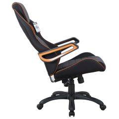 Кресло компьютерное BRABIX Techno Pro GM-003 (ткань черное/серое, вставки оранжевые) 531813 в Чайковском - chaykovskiy.mebel24.online | фото 4