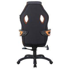 Кресло компьютерное BRABIX Techno Pro GM-003 (ткань черное/серое, вставки оранжевые) 531813 в Чайковском - chaykovskiy.mebel24.online | фото 5