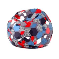 Кресло-мешок Мяч M (Geometry Slate) в Чайковском - chaykovskiy.mebel24.online | фото