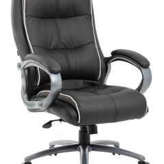 Кресло офисное BRABIX PREMIUM "Strong HD-009" (экокожа черная, ткань серая) 531945 в Чайковском - chaykovskiy.mebel24.online | фото