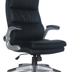 Кресло офисное BRABIX "Fregat EX-510" (рециклированная кожа, черное) 530863 в Чайковском - chaykovskiy.mebel24.online | фото