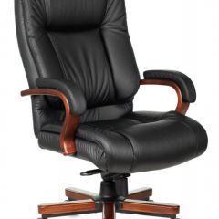 Кресло руководителя Бюрократ T-9925WALNUT/BLACK в Чайковском - chaykovskiy.mebel24.online | фото