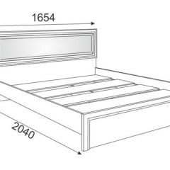 Кровать 1.6 Беатрис М09 с мягкой спинкой и настилом (Орех гепланкт) в Чайковском - chaykovskiy.mebel24.online | фото 2