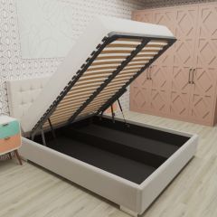 Кровать Брауни интерьерная +основание/ПМ/бельевое дно (140х200) в Чайковском - chaykovskiy.mebel24.online | фото 3