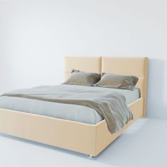 Кровать Корсика с ПМ 1200 (экокожа бежевая) в Чайковском - chaykovskiy.mebel24.online | фото 2