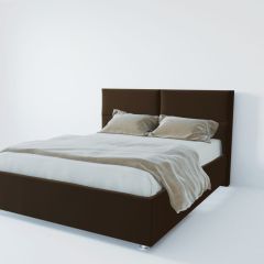 Кровать Корсика с ПМ 1200 (экокожа коричневая) в Чайковском - chaykovskiy.mebel24.online | фото 2