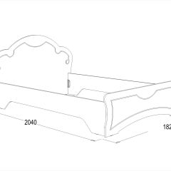 Кровать Ольга-10 МДФ (1600) без основания в Чайковском - chaykovskiy.mebel24.online | фото 2