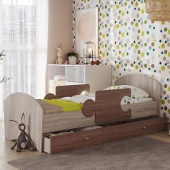 Кровать "Мозайка" на щитах + бортики + ящики в Чайковском - chaykovskiy.mebel24.online | фото 2