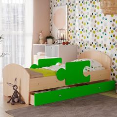 Кровать "Мозайка" на щитах + бортики + ящики в Чайковском - chaykovskiy.mebel24.online | фото 4