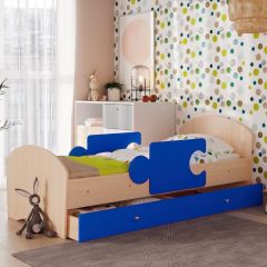 Кровать "Мозайка" на щитах + бортики + ящики в Чайковском - chaykovskiy.mebel24.online | фото 8