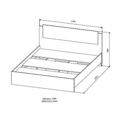 СОФИ СКР1600.1 Кровать 1600 в Чайковском - chaykovskiy.mebel24.online | фото 2