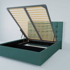 Кровать Венеция с ПМ 1200 (велюр бирюзовый) в Чайковском - chaykovskiy.mebel24.online | фото