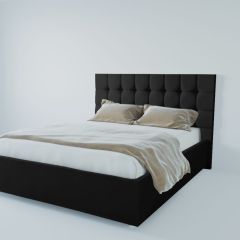 Кровать Венеция с ПМ 800 (экокожа кольт ч) в Чайковском - chaykovskiy.mebel24.online | фото 2
