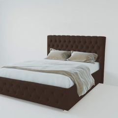 Кровать Версаль с ПМ 900 (экокожа коричневая) в Чайковском - chaykovskiy.mebel24.online | фото