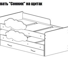 Кровать выкатная Соник (800*1900) в Чайковском - chaykovskiy.mebel24.online | фото 2