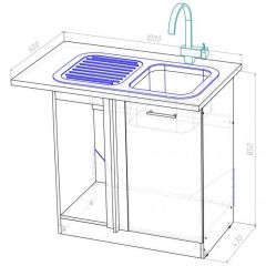 Кухонный гарнитур Адажио мега прайм 1500 х 2700 мм в Чайковском - chaykovskiy.mebel24.online | фото 19