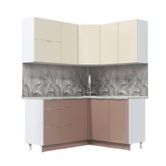 Кухонный гарнитур Асти-латте угловой 1,4*1,6 в Чайковском - chaykovskiy.mebel24.online | фото 3