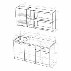 Кухонный гарнитур Лира стандарт 1600 в Чайковском - chaykovskiy.mebel24.online | фото 4