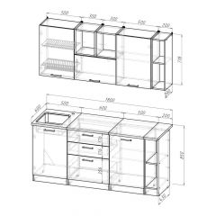 Кухонный гарнитур Надежда макси 4 1800 мм в Чайковском - chaykovskiy.mebel24.online | фото 2