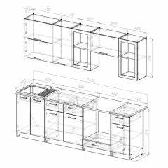 Кухонный гарнитур Ника базис 2400 в Чайковском - chaykovskiy.mebel24.online | фото 4